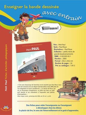 cover image of Petit Paul--Fiches d'activités pédagogiques